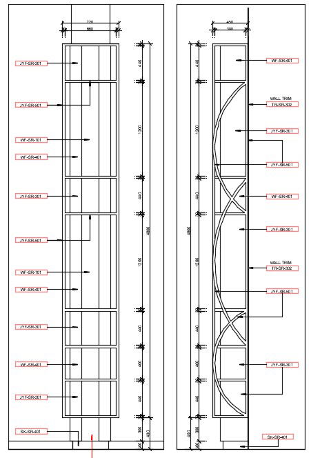 Partition storage detail is stated in this Auto-CAD drawing file. Download this 2d Auto-cad drawing file.
