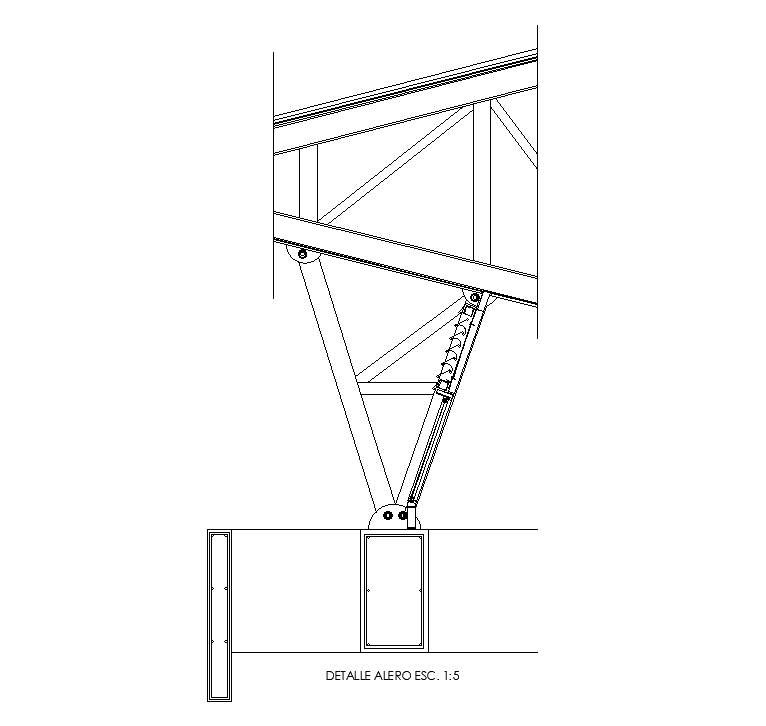 Parts of wing are given in this Autocad drawing model. Download now.