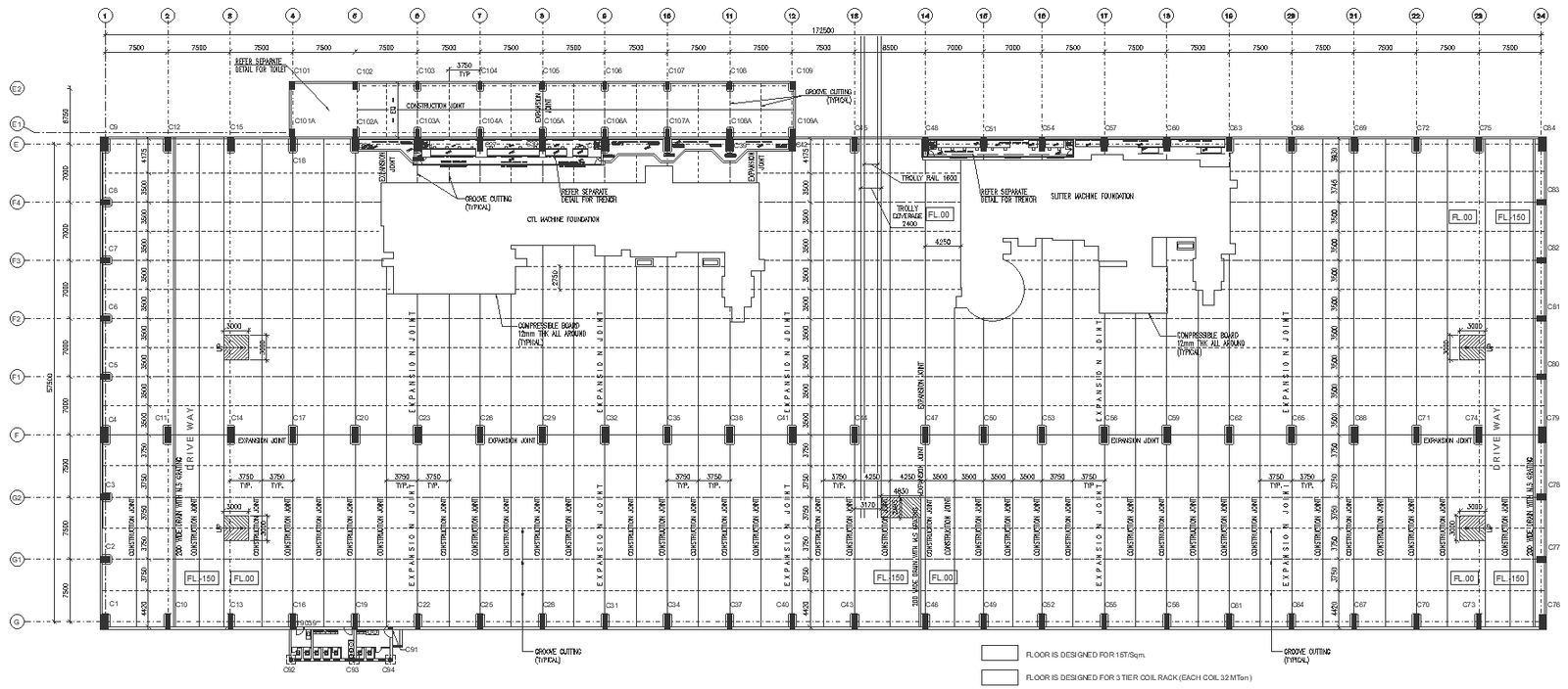 Party Hall design detailed floor plan DWG AutoCAD drawing