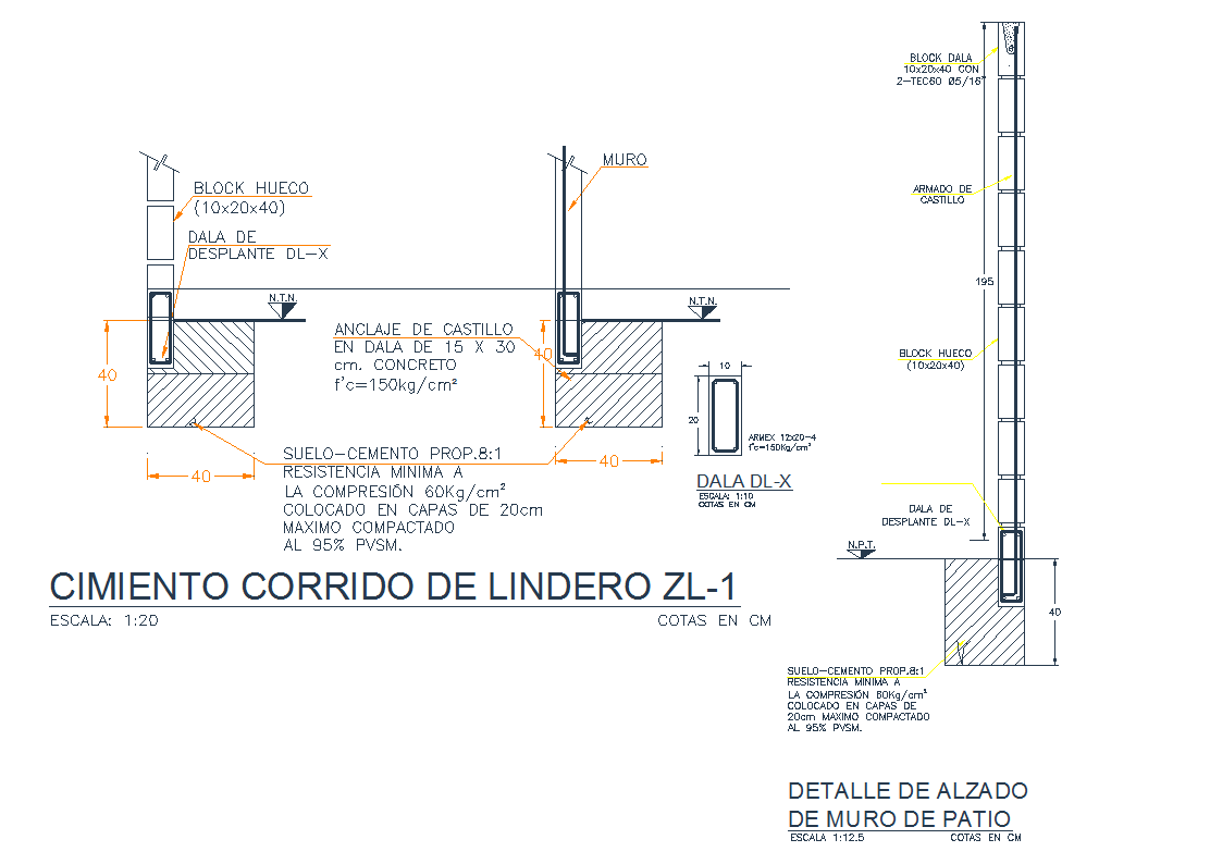 Patio design and detail in autocad dwg files.