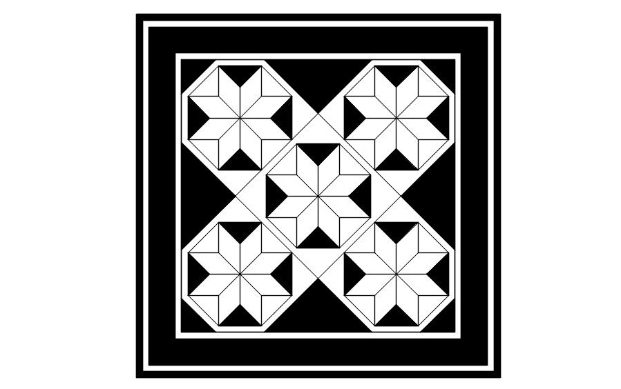 Pattern design in AutoCAD 2D, dwg file, CAD file