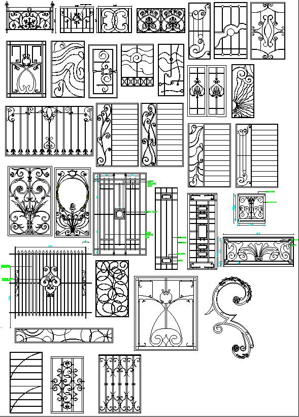Detailed Patterns Blocks Designs Available on Cadbull