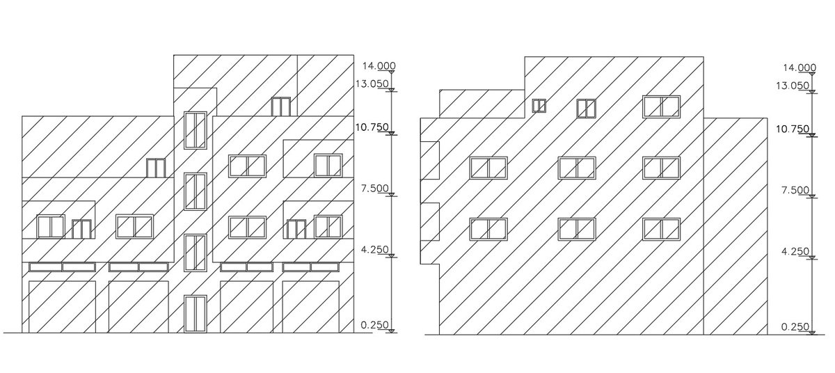 A closer look at Penthouse Apartment Grid-Free Building Design