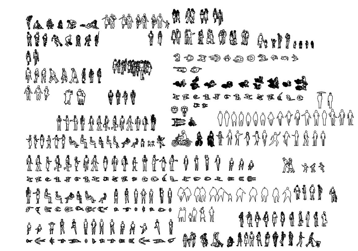 People Library Drawing