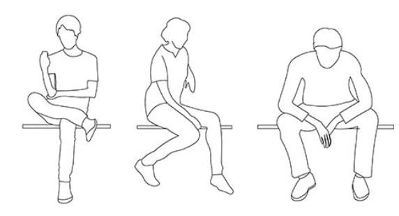 Free Download People Sitting Blocks
