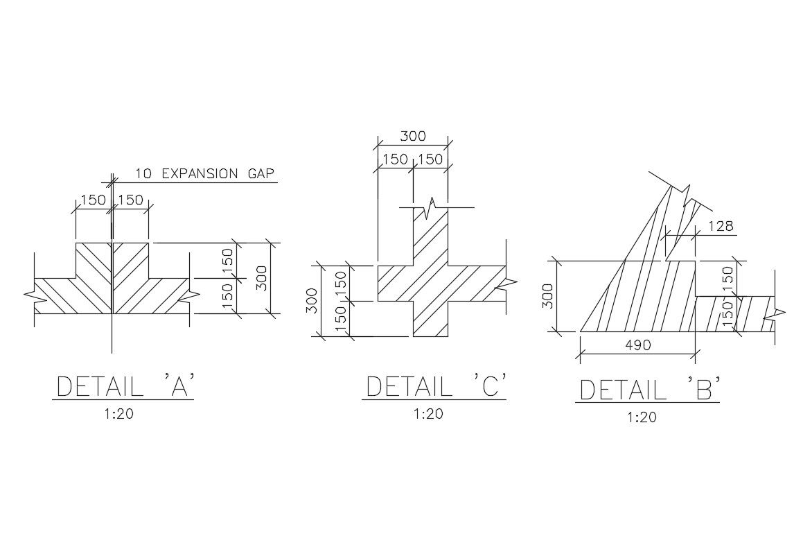 Perimeter fence structure cad drawing details dwg file