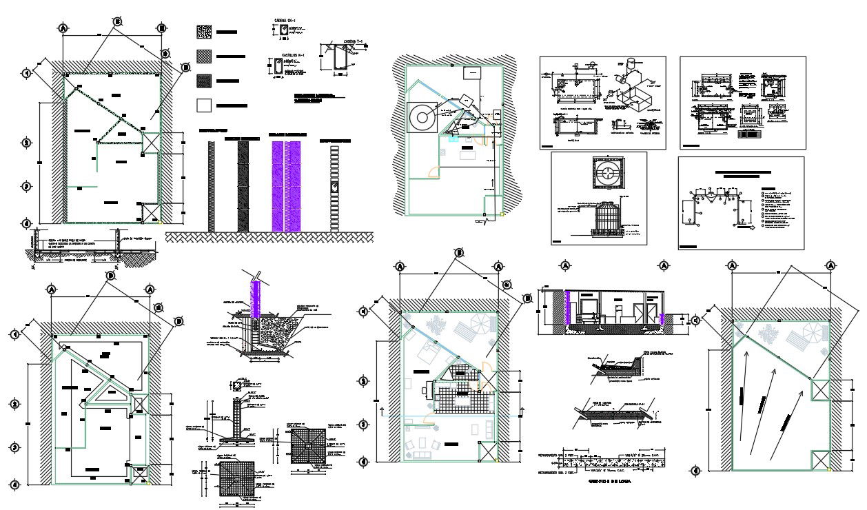 Perspective Layout Plan Design With CAD Block For DWG File