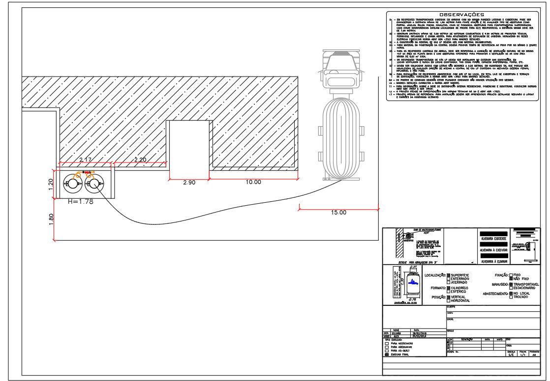 Petrol Pump Station Design Free DWG File