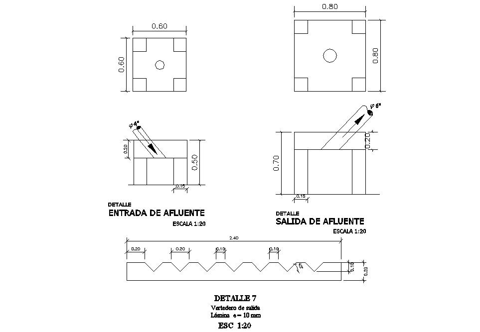 Pipe line section dwg file