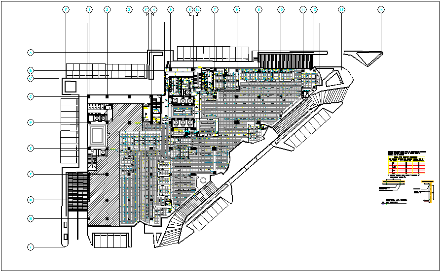 Pipe line view for fire system for corporate office dwg file