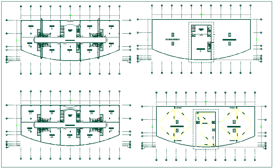 Pipe line view of drainage line for commercial office dwg file
