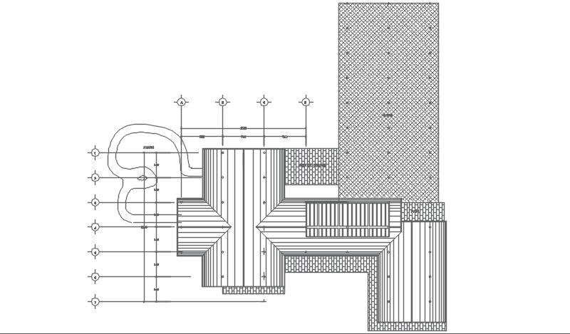 Terrace Layout AutoCAD File