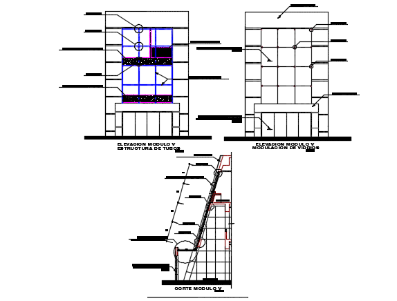 Pipe structural detail dwg file