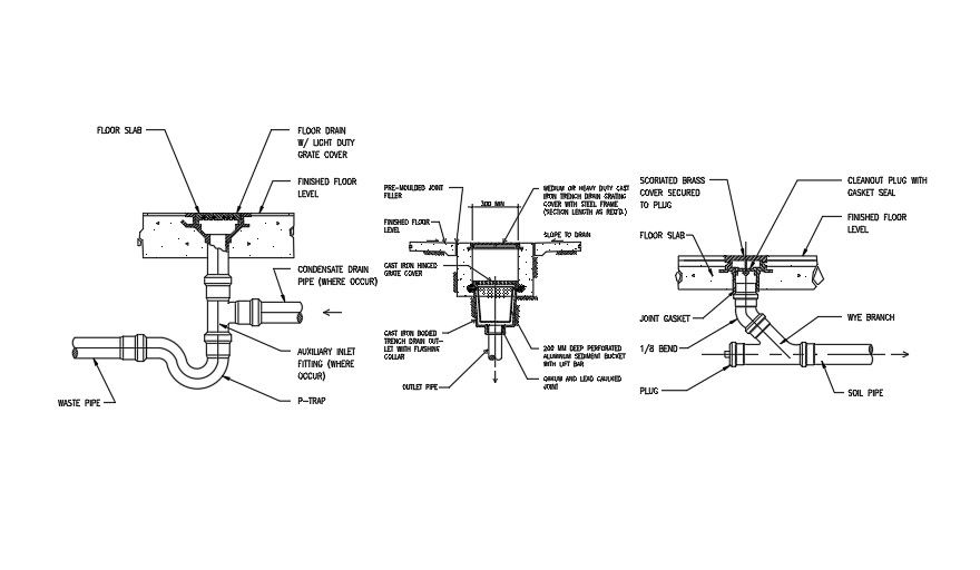 Pipe jointing 2D AutoCAD drawing file is provided on this plan