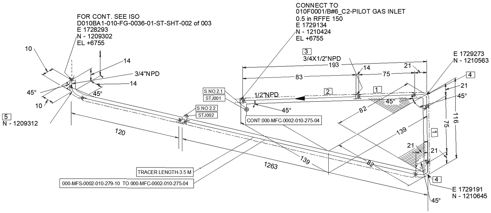 Piping Connection Plan Details AutoCAD DWG File