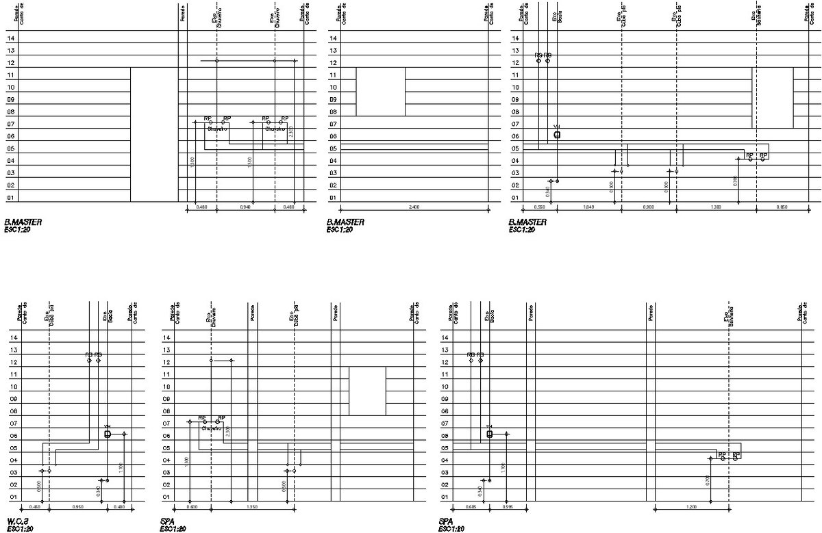 Piping and elevation detail layout of restaurant AutoCAD file, cad drawing, dwg format