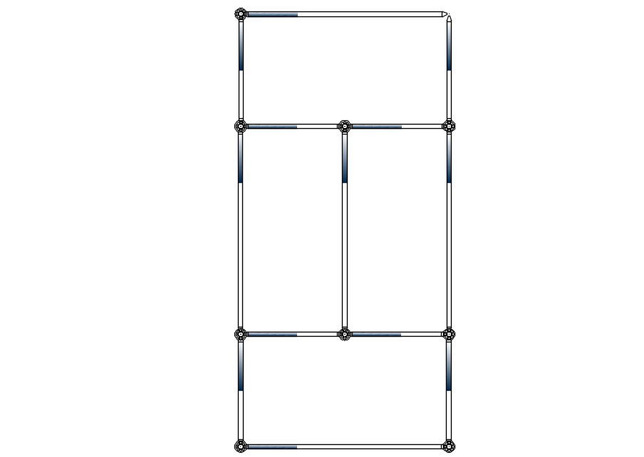 Piping system in detail AutoCAD drawing, dwg file, CAD file
