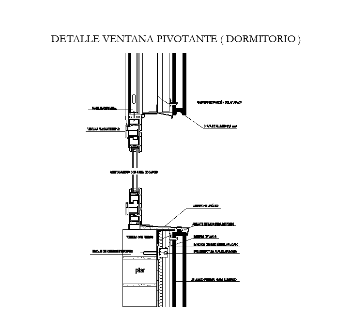 Pivoting Window CAD Blocks & DWG Model Drawing File