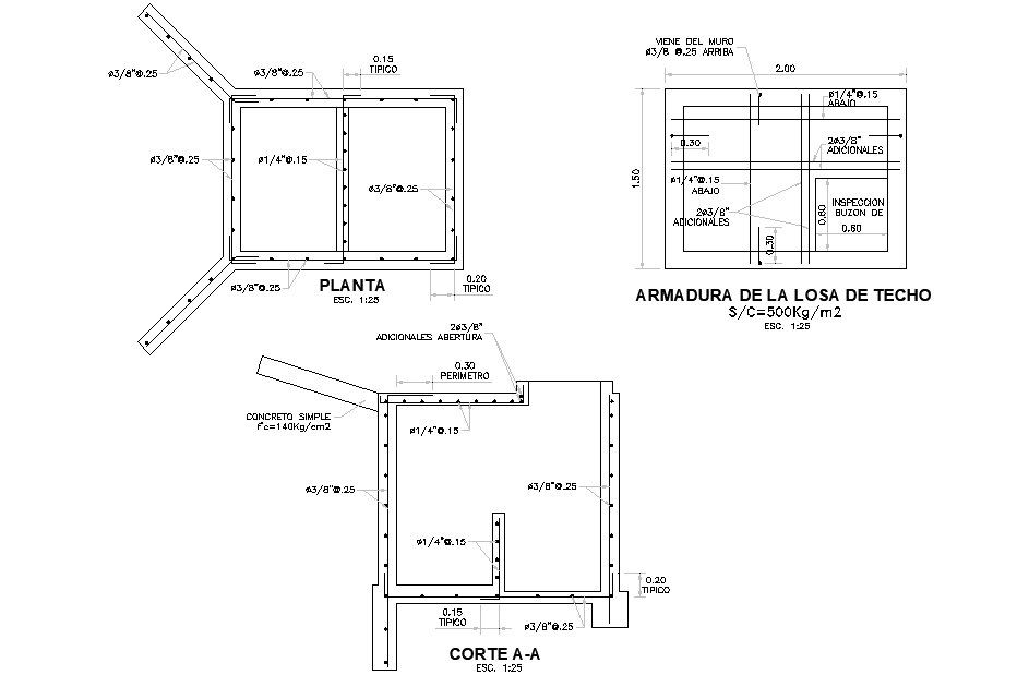 Plan and section Attracting a spring and hound autocad file