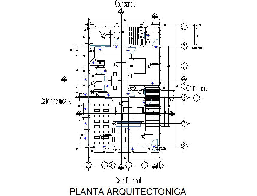 Plan architect house detail dwg file
