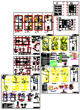 Plan design drawing of multi family housing design drawing