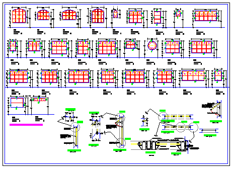 Plan design for doors and windows details drawing