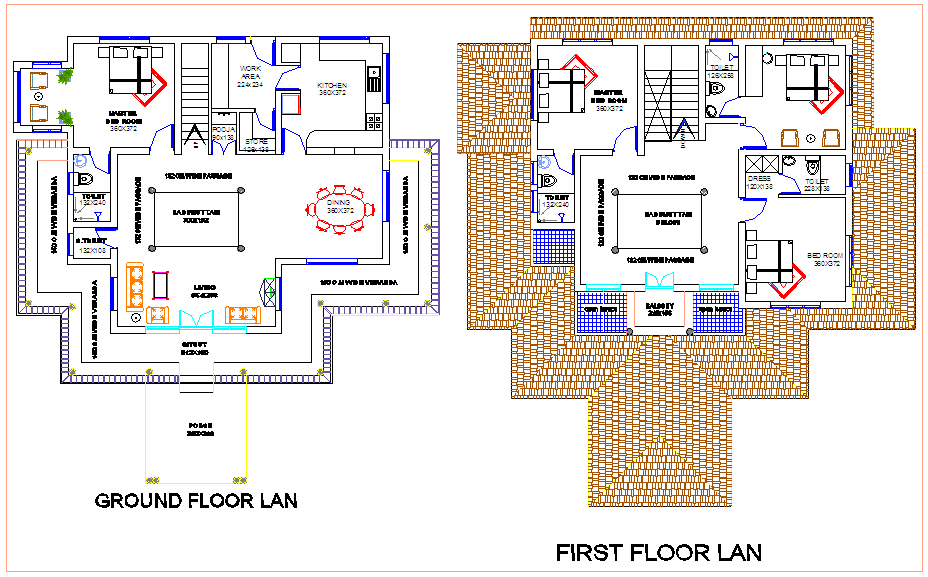 Plan design for residential view