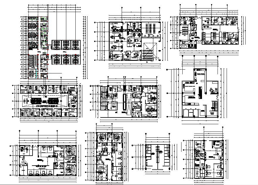Clinic design plan in AutoCAD