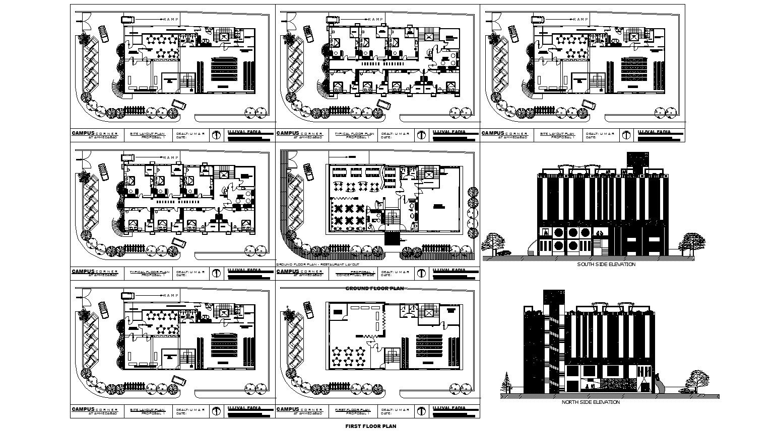 Hotel Building Plan In DWG File