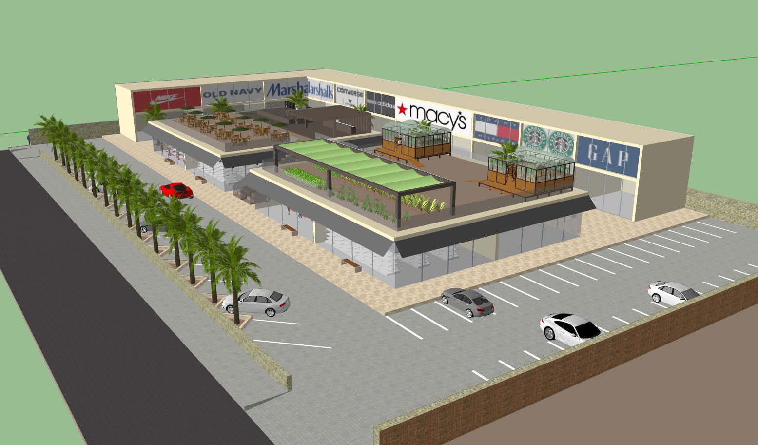 Plan of a Modern Market Area