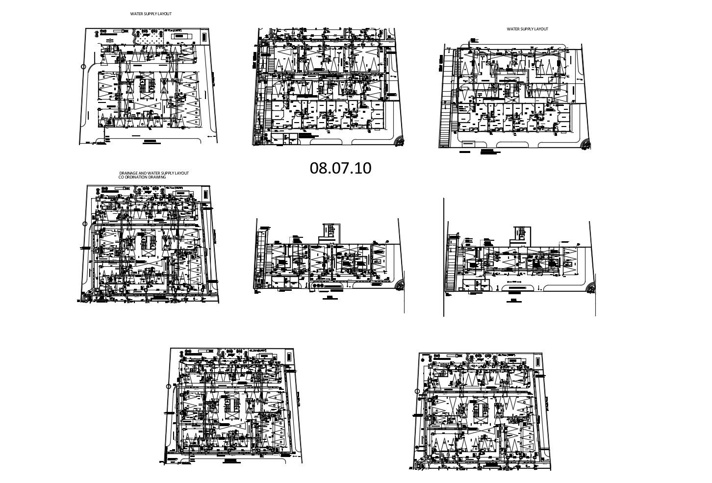 Plan of a residential apartment in AutoCAD