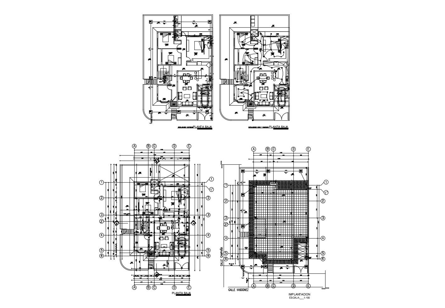 Plan of bungalow 11.80mtr x 15.85mtr with detail dimension in AutoCAD