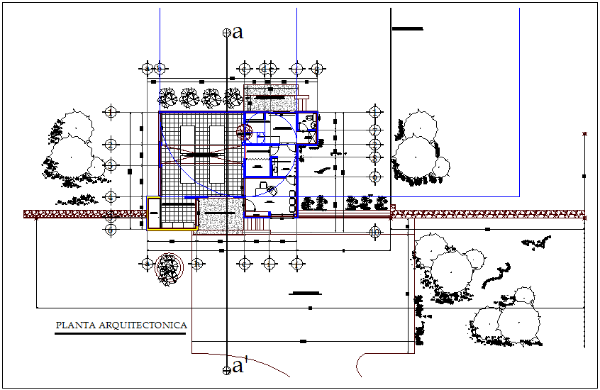 Plan of dairy industrial plant with diverted dwg file