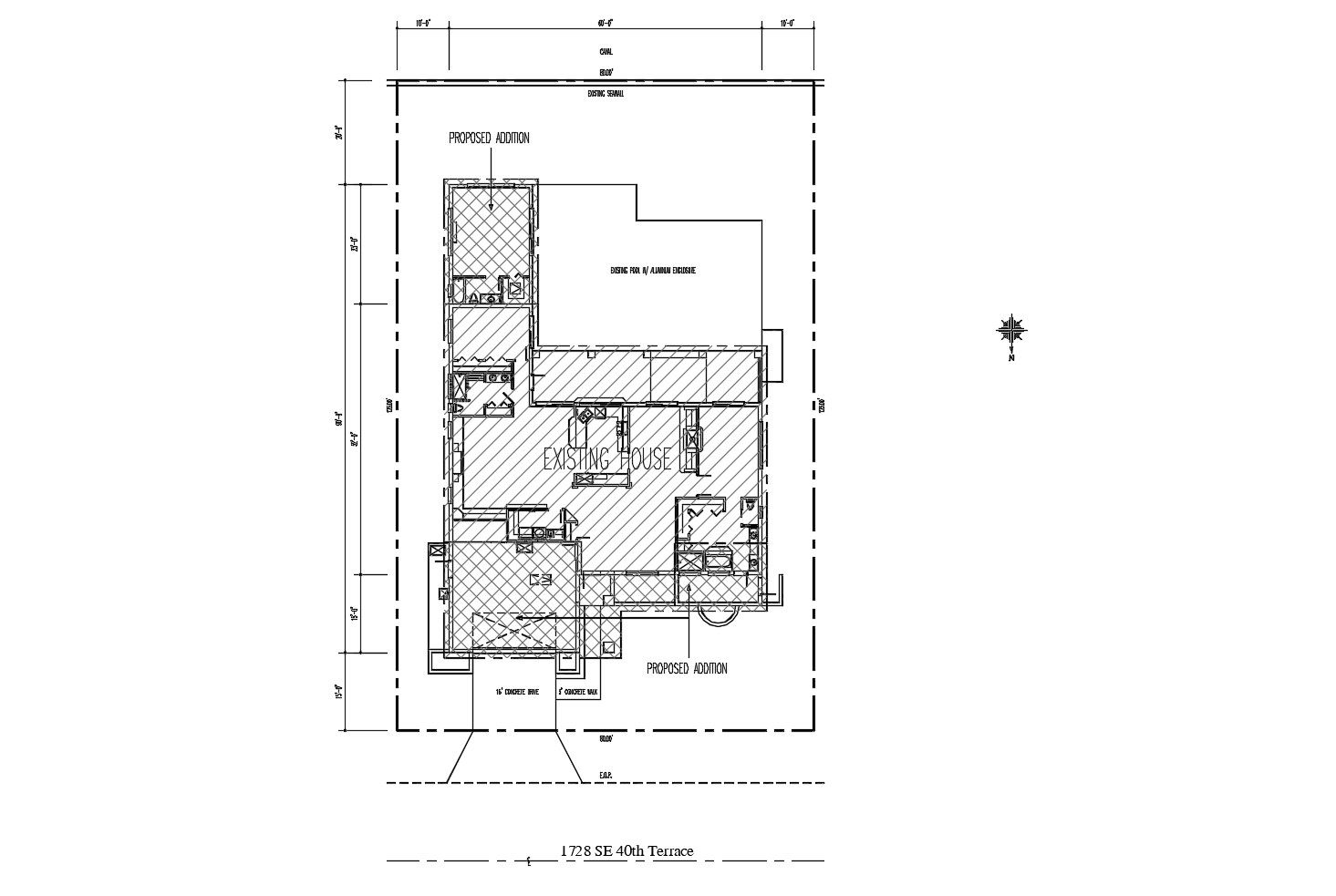 Plan of house 80'x 90' with detail dimension in dwg file