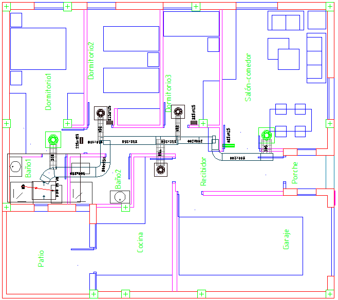 Plan of resident area