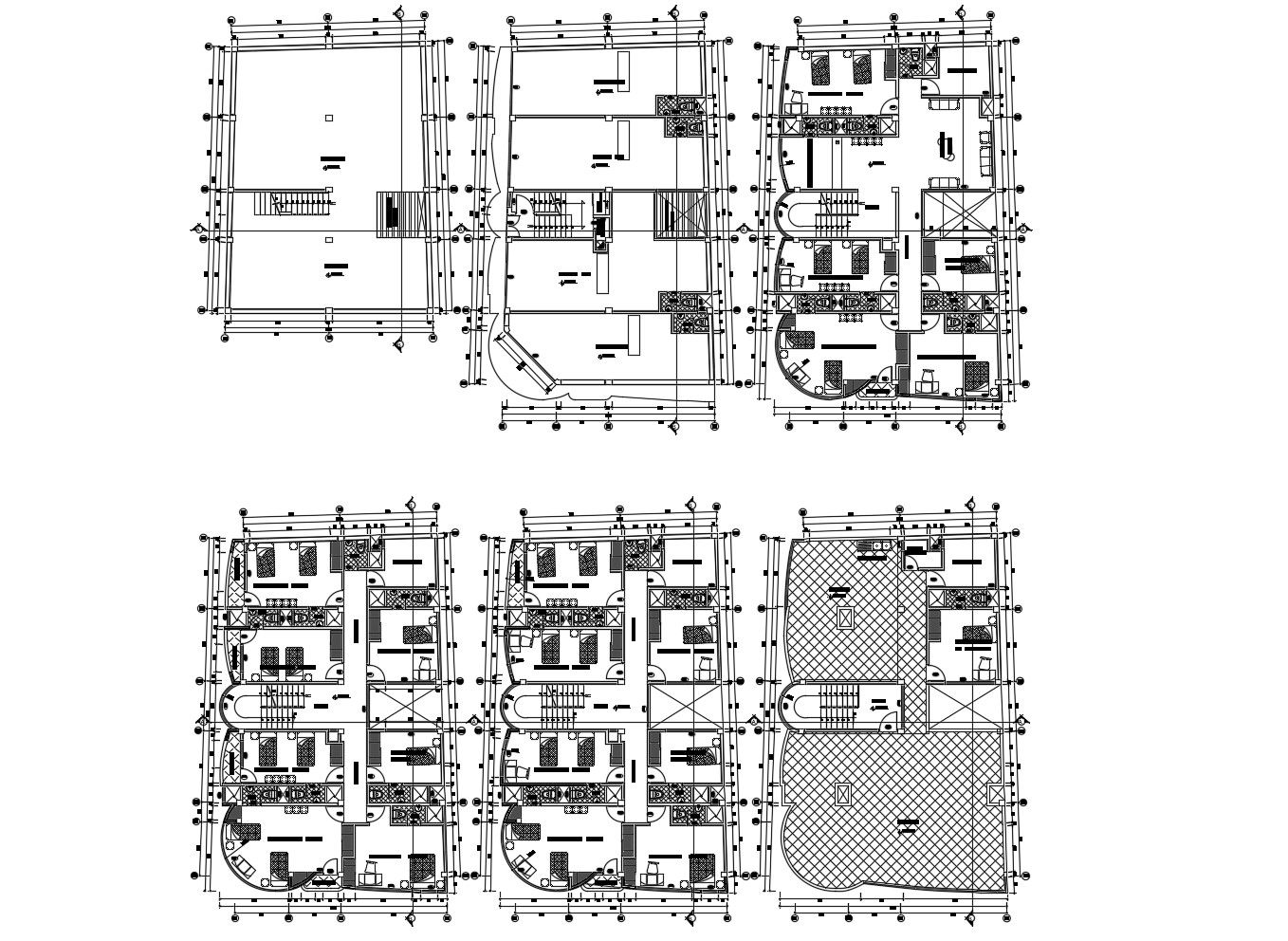 Residential Building Plans With Dimensions In AutoCAD File