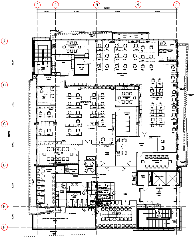 Plan Of Network System Computer System And Telephone System Detail DWG AutoCAD file
