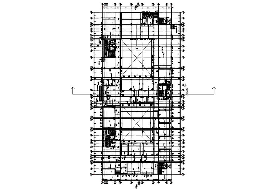 Plan and elevation of school building in AutoCAD 2D drawing, dwg file, CAD file