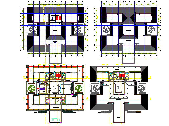 Planning Farm house dwg file