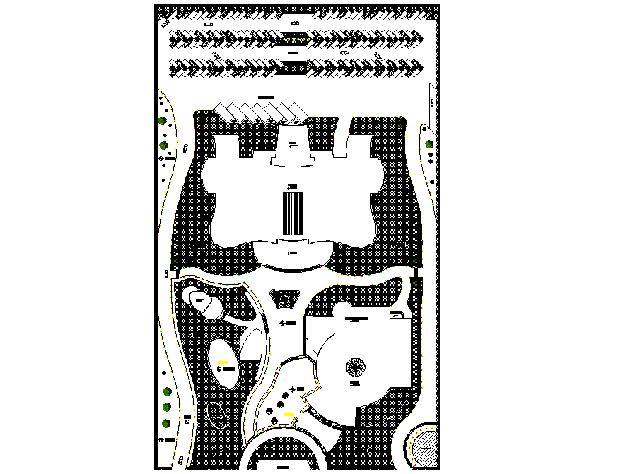 Planning Scientific center detail dwg file