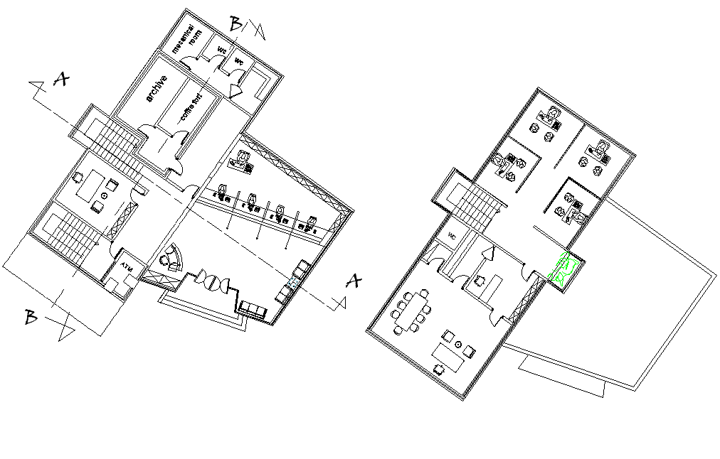 Planning bank detail dwg file
