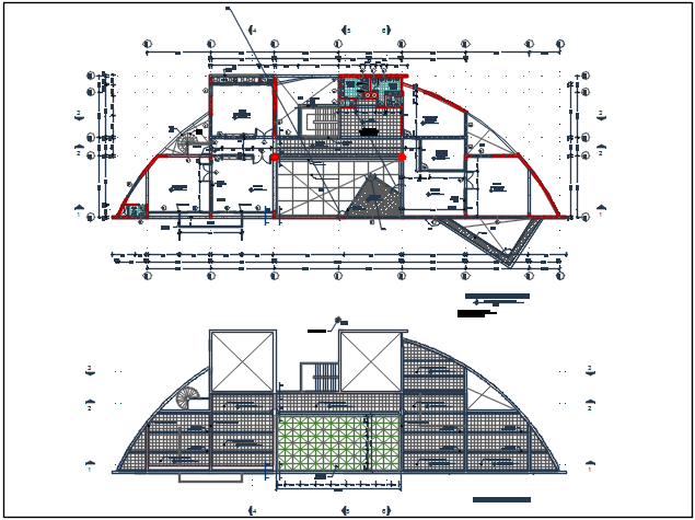 Planning detail center line plan detail dwg file