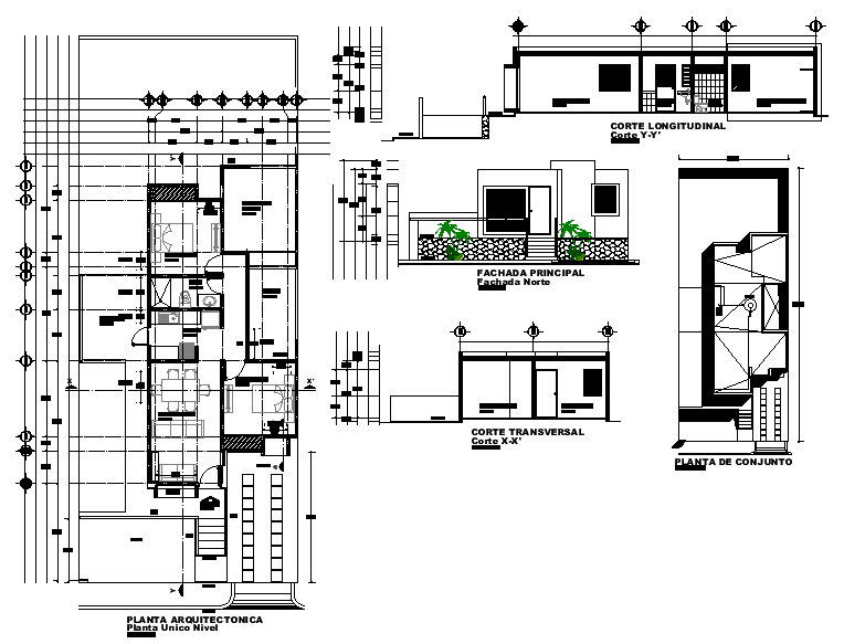 Planning house autocad file