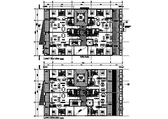 Planning residential development elevation detail dwg file