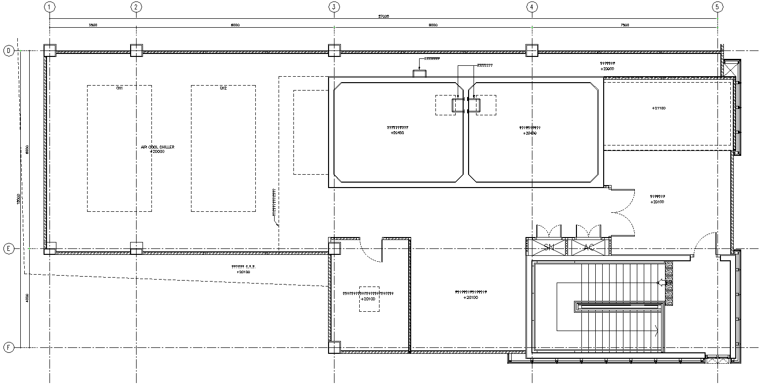 Plan of Ice Factory Detail DWG AutoCAD file