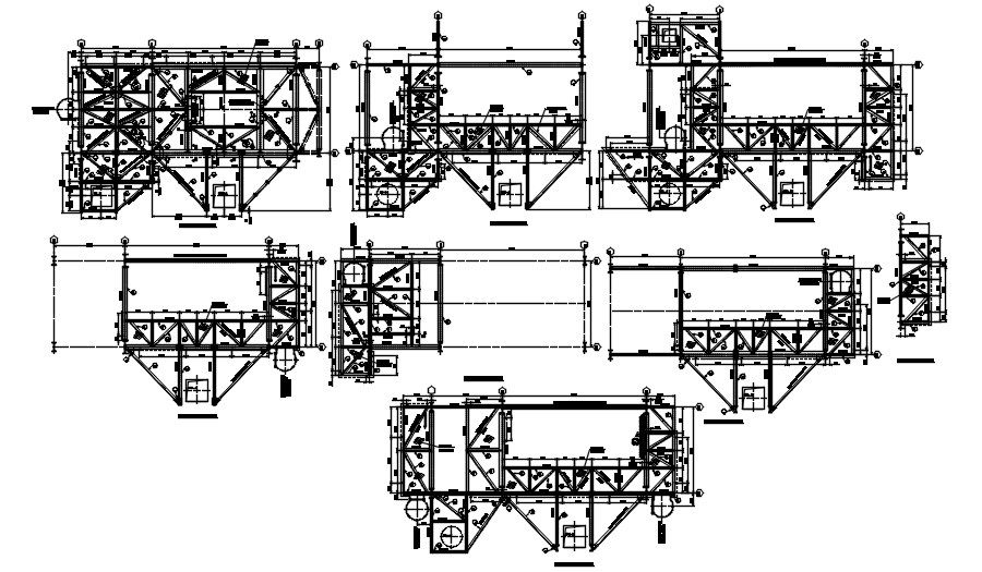 Plan of the angle section connection details are given in this 2D Autocad DWG drawing file. Download the 2D Autocad DWG drawing file.