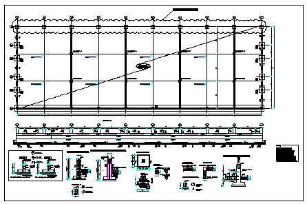 Plans of extension civil engineering & metal framework design drawing
