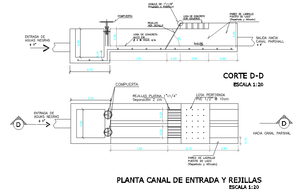 Plant entrece channel and grid autocad file