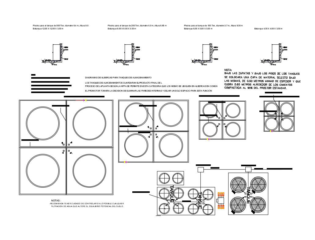 Plant for process of refining the oil of raw palm structure of tank dwg file