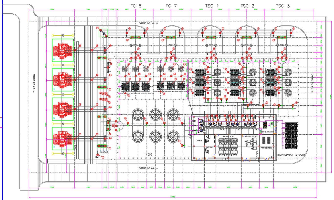 Plant Equipment Layout Plan for Industrial Facility DWG File